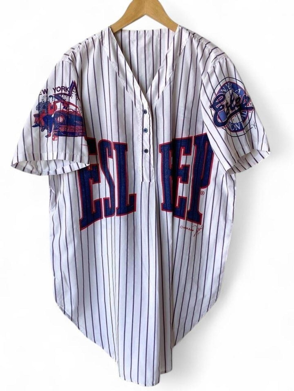 Vintage 90s Esleep Baseball Yankees Red Sox Streetwear Pajamas